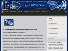 Tablet Screenshot of pc-experience.de